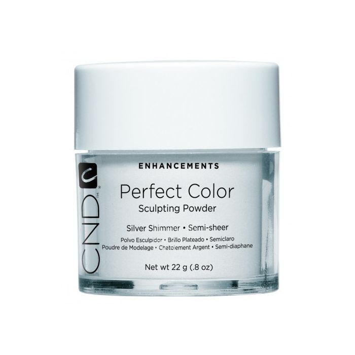 CND Perfect Color Sculpting Powder Silver Shimmer - Semi Sheer 22g