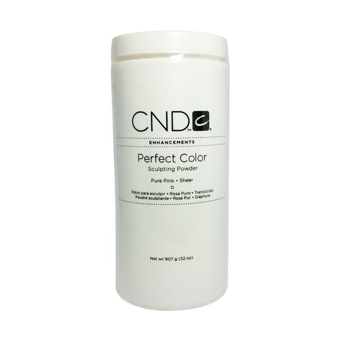 “CND Perfect Color Sculpting Powder Pure Pink Sheer 907g zacht transparant roze acrylpoeder voor natuurlijke overlay en versteviging”