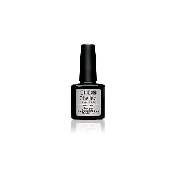 CND Shellac Base Coat 7,3 ml flesje naast CND Shellac kleuren op nagelstudio in België en Nederland