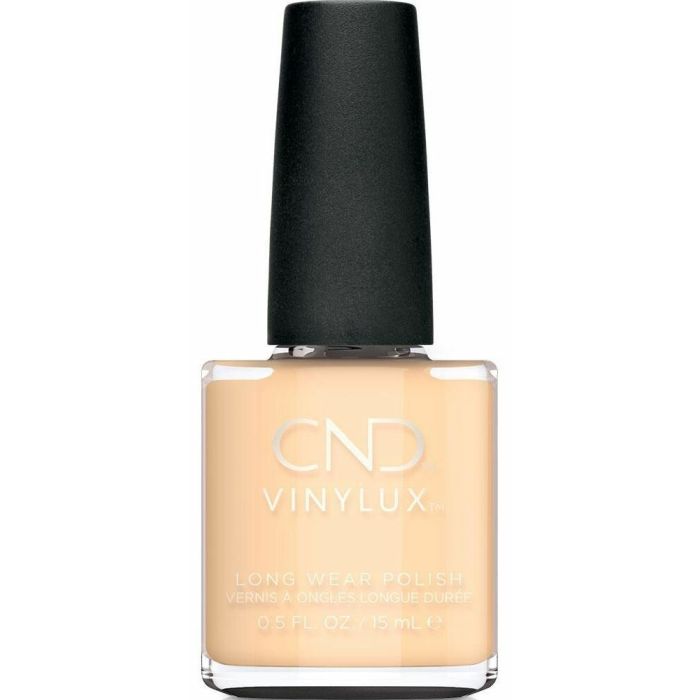 CND VINYLUX Exquisite 15 ml pastelgele professionele nagellak met koele ondertoon.