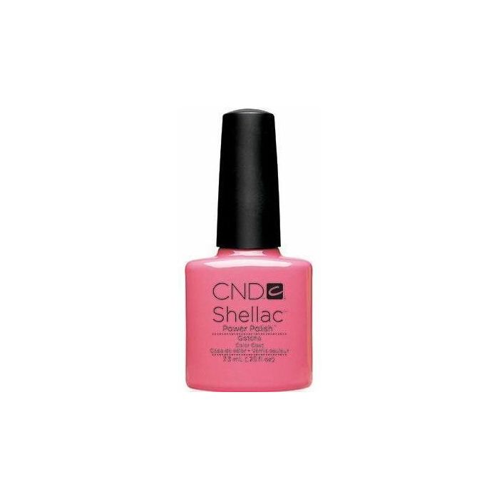 CND Shellac Gotcha 7,3 ml in een zachte roze tint met natuurlijke uitstraling. Professionele gellak voor langdurige glans en perfecte dekking, tijdelijk verkrijgbaar met 70% korting.