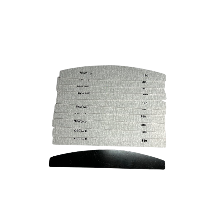 Hygiëne Vijlen 180 gritt Halfmoon 10+ Houder