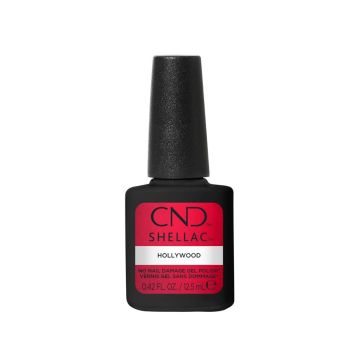 CND™ SHELLAC™ Hollywood #119 12,5 ml rode gellak met gouden shimmer