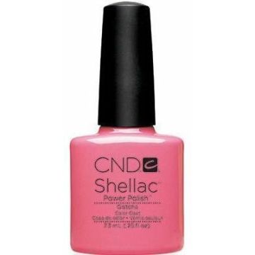 CND Shellac Gotcha 7,3 ml in een zachte roze tint met natuurlijke uitstraling. Professionele gellak voor langdurige glans en perfecte dekking, tijdelijk verkrijgbaar met 70% korting.