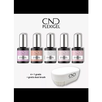 CND Plexigel Color Builders 4+1 GRATIS+ Dust brush