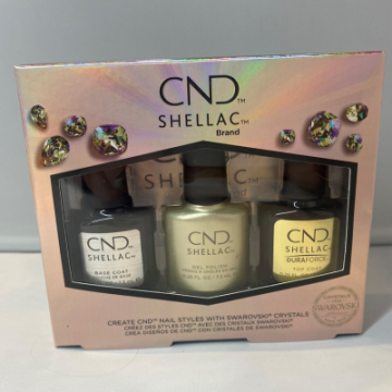 CND Shellac Kit met cnd shellac base coat, CND Shellac Duraforce Top Coat + Gratis Shellac Divine Diamond
